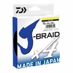 Daiwa J Braid X4 Line PE 135m Yellow