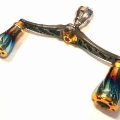 Livre Custom Titanium Double Handle (Gun Metal X Burnt Tip X Gold)- WING 98 (WD-98-FD1 Daiwa Compatible))