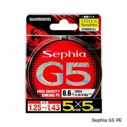 Shimano Sephia G5 High Gravity Sinking PE Line PL-E55N